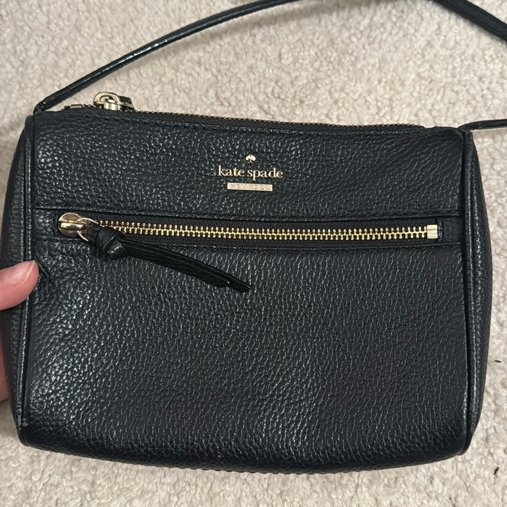 Black Kate Spade Cross-body - in great condition!!
